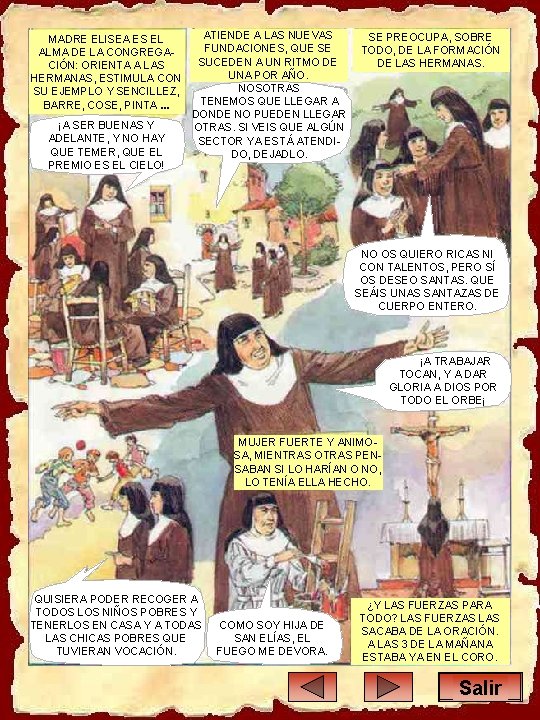 MADRE ELISEA ES EL ALMA DE LA CONGREGACIÓN: ORIENTA A LAS HERMANAS, ESTIMULA CON