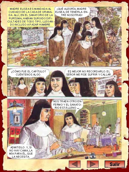 ¡QUÉ ALEGRÍA, MADRE ELISEA ES MANDADA AL CUIDADO DE LA CASA DE GRANA- ELISEA,