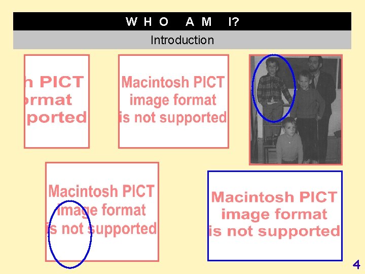 W H O A M Introduction I? 4 