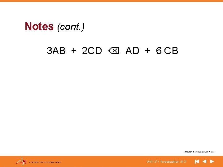 Notes (cont. ) 3 AB + 2 CD AD + 6 CB © 2004