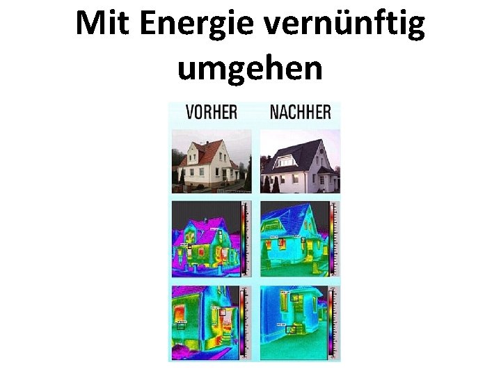 Mit Energie vernünftig umgehen 