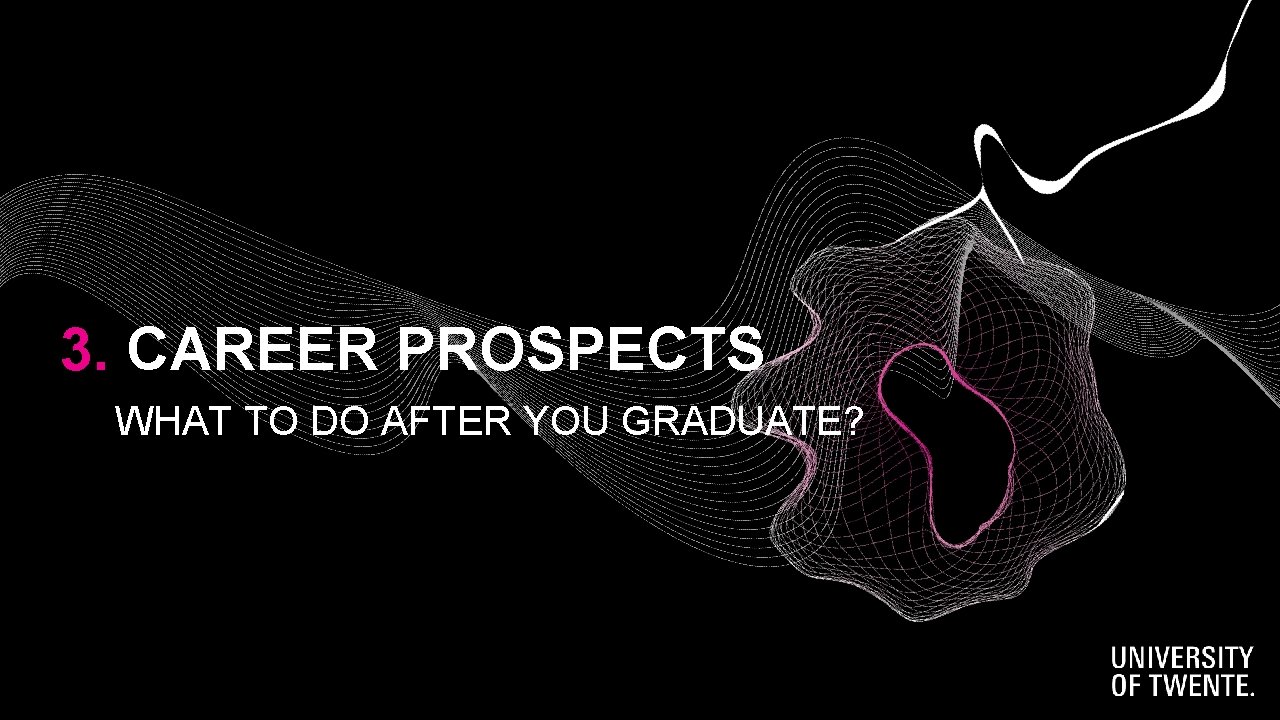 3. CAREER PROSPECTS WHAT TO DO AFTER YOU GRADUATE? 3. CAREER PROSPECTS WHAT TO DO AFTER YOU GRADUATE?