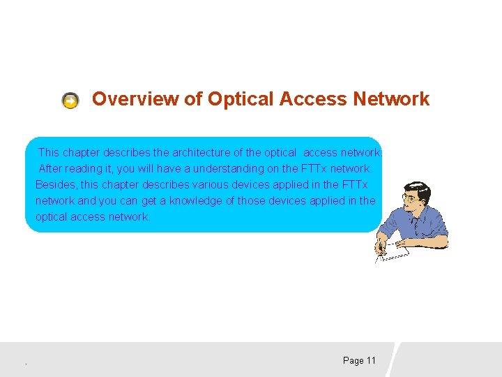 Overview of Optical Access Network This chapter describes the architecture of the optical access