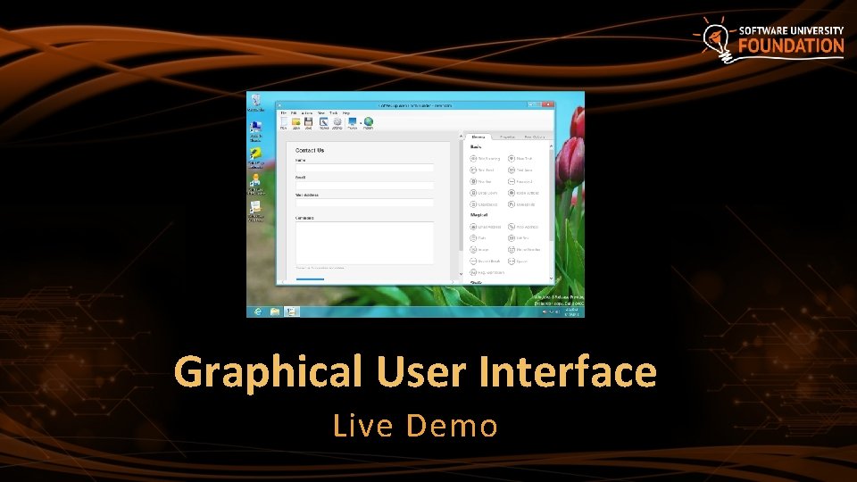 Graphical User Interface Live Demo 