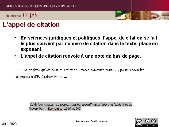 Bibliographie Citer Une Rfrence Juridique Sylviane Toussaint Juin Bibliographie Citer Une Rfrence Juridique Sylviane Toussaint Juin