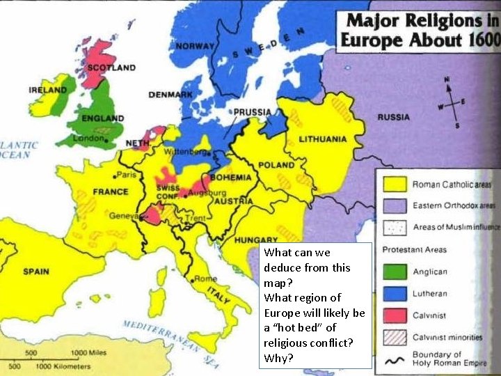 What can we deduce from this map? What region of Europe will likely be