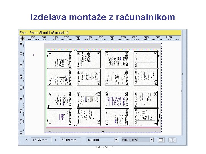 Izdelava montaže z računalnikom TGP - vaje 