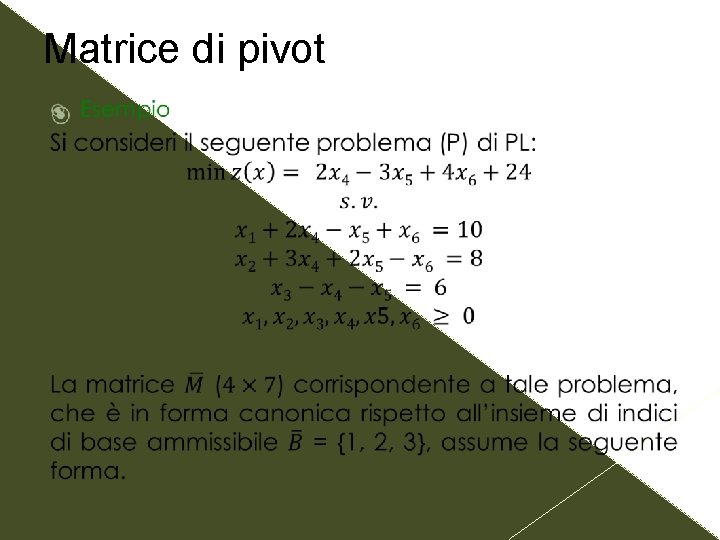 Matrice di pivot 