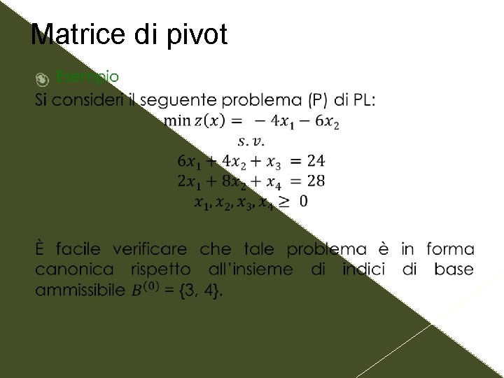 Matrice di pivot 