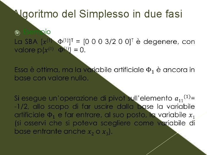 Algoritmo del Simplesso in due fasi 