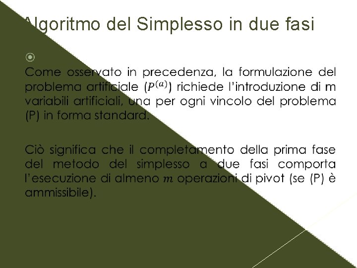 Algoritmo del Simplesso in due fasi 