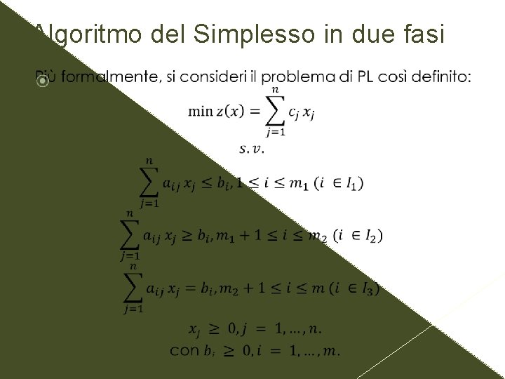 Algoritmo del Simplesso in due fasi 