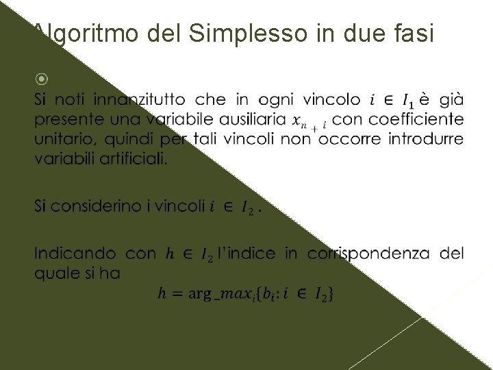 Algoritmo del Simplesso in due fasi 