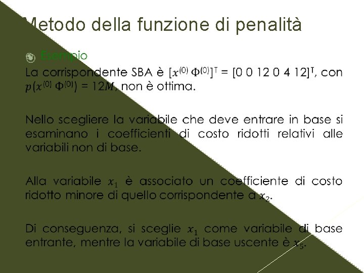Metodo della funzione di penalità 