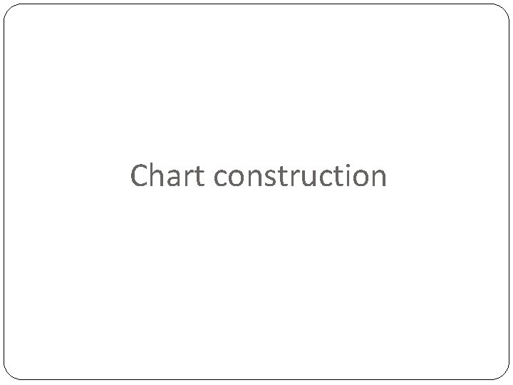 Chart construction 