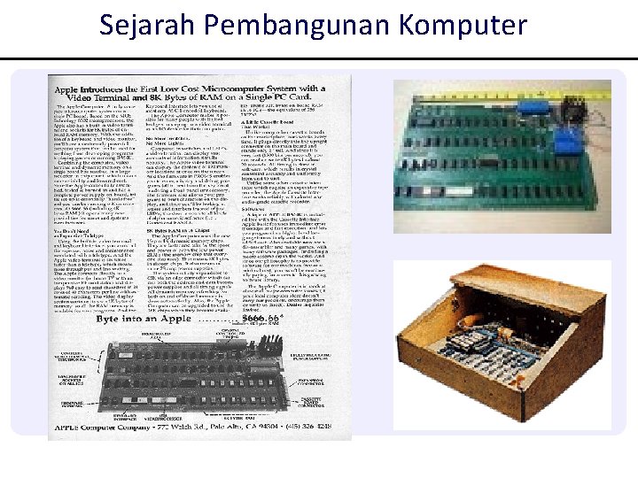 Sejarah Pembangunan Komputer Sejarah Pembangunan Komputer