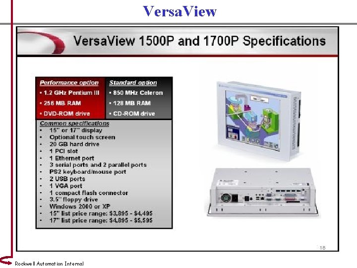 Versa. View Rockwell Automation Internal 