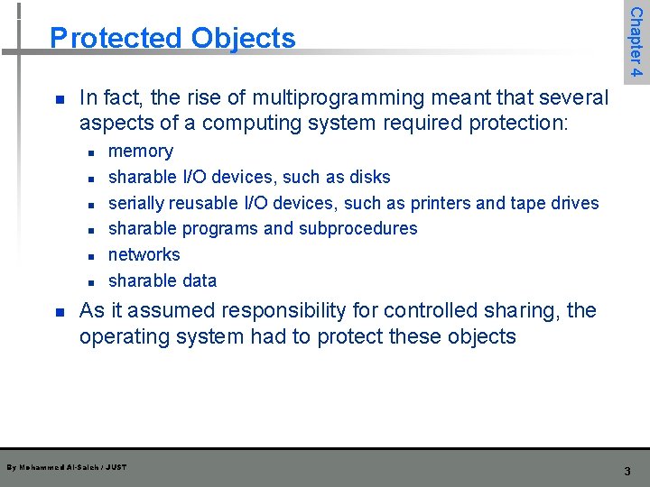 n In fact, the rise of multiprogramming meant that several aspects of a computing n In fact, the rise of multiprogramming meant that several aspects of a computing