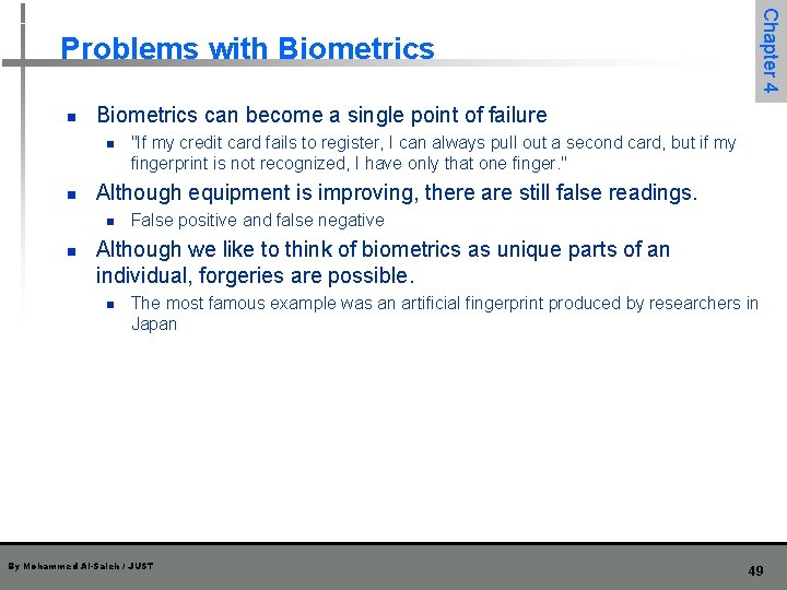 n Biometrics can become a single point of failure n n "If my credit n Biometrics can become a single point of failure n n "If my credit