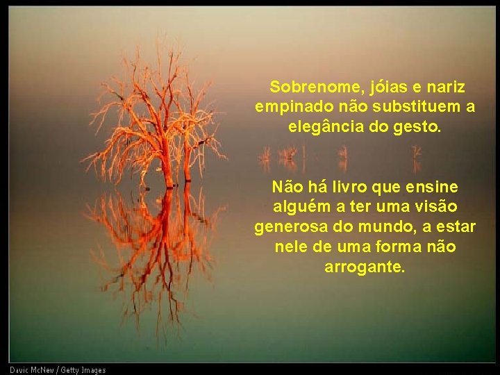 Sobrenome, jóias e nariz empinado não substituem a elegância do gesto. Não há Sobrenome, jóias e nariz empinado não substituem a elegância do gesto. Não há