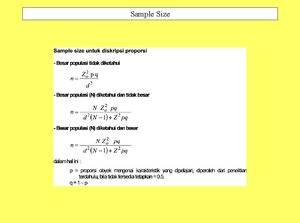 Sample Size 