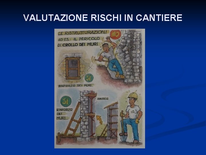 VALUTAZIONE RISCHI IN CANTIERE 