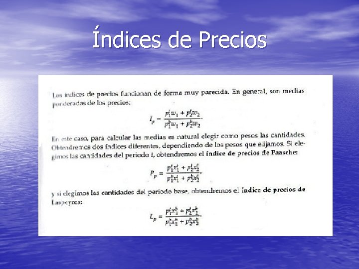 Índices de Precios 