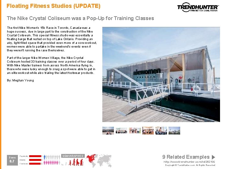 Floating Fitness Studios (UPDATE) The Nike Crystal Coliseum was a Pop-Up for Training Classes