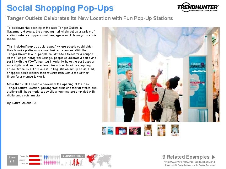 Social Shopping Pop-Ups Tanger Outlets Celebrates Its New Location with Fun Pop-Up Stations To