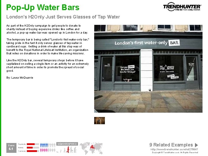 Pop-Up Water Bars London's H 2 Only Just Serves Glasses of Tap Water As