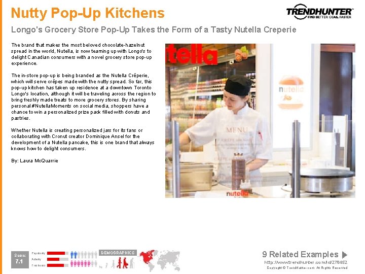 Nutty Pop-Up Kitchens Longo's Grocery Store Pop-Up Takes the Form of a Tasty Nutella