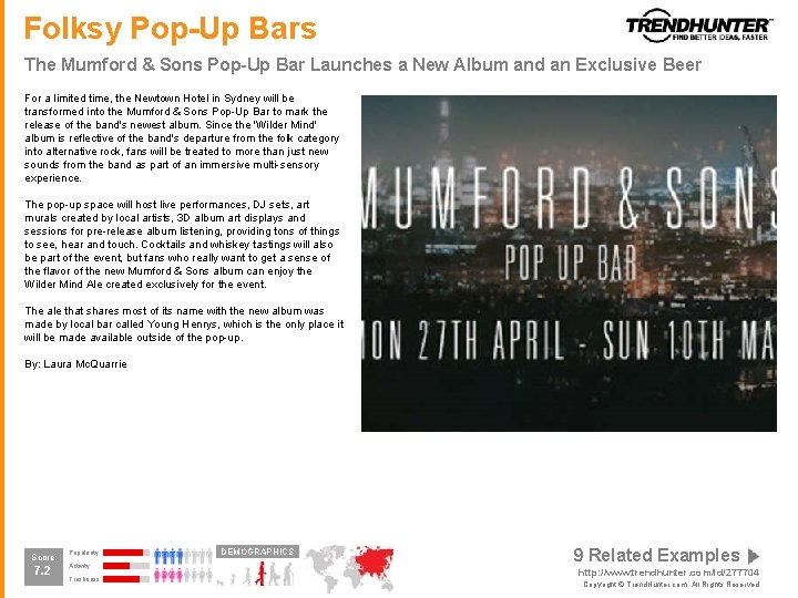 Folksy Pop-Up Bars The Mumford & Sons Pop-Up Bar Launches a New Album and