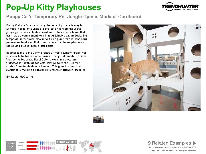 Pop-Up Kitty Playhouses Poopy Cat's Temporary Pet Jungle Gym is Made of Cardboard Poopy