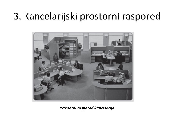 3. Kancelarijski prostorni raspored Prostorni raspored kancelarije 