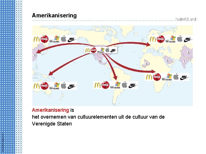 Amerikanisering is het overnemen van cultuurelementen uit de cultuur van de Verenigde Staten 