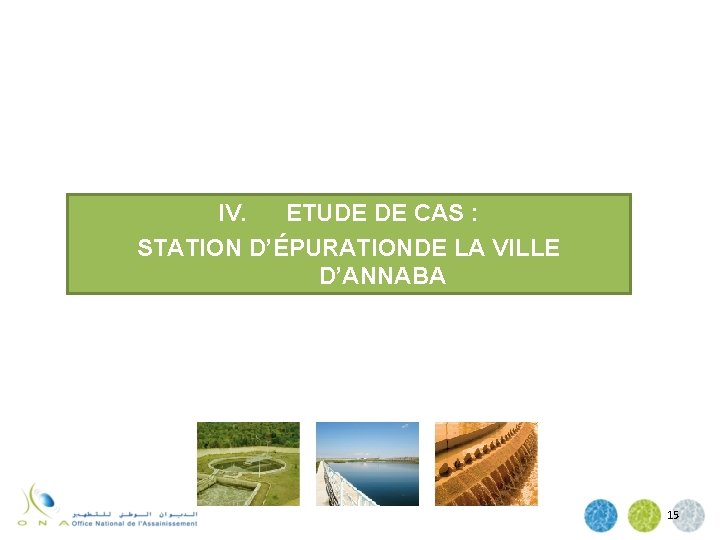 IV. ETUDE DE CAS : STATION D’ÉPURATIONDE LA VILLE D’ANNABA 15 