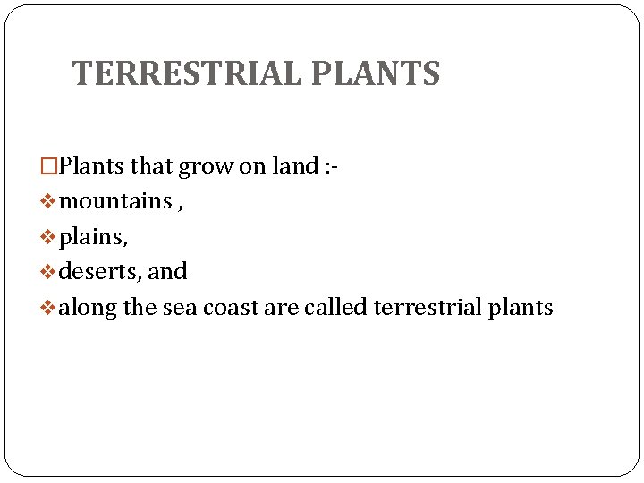 ADAPTATIONS IN PLANTS LESSON 5 SCIENCE CLASS IV