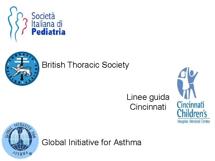 British Thoracic Society Linee guida Cincinnati Global Initiative for Asthma 