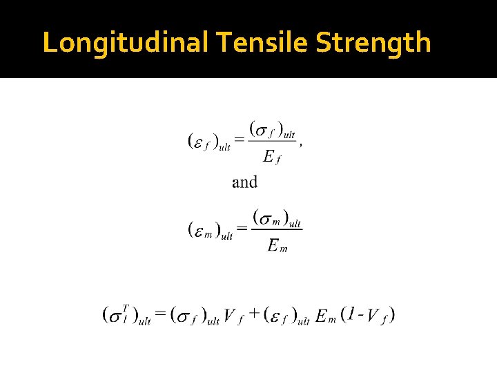 Longitudinal Tensile Strength 