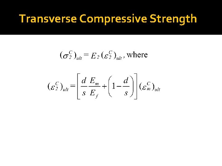 Transverse Compressive Strength 