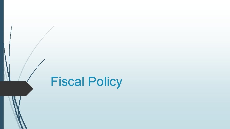 Fiscal Policy 