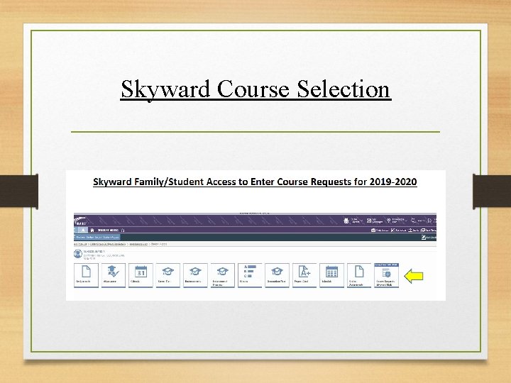 Skyward Course Selection 