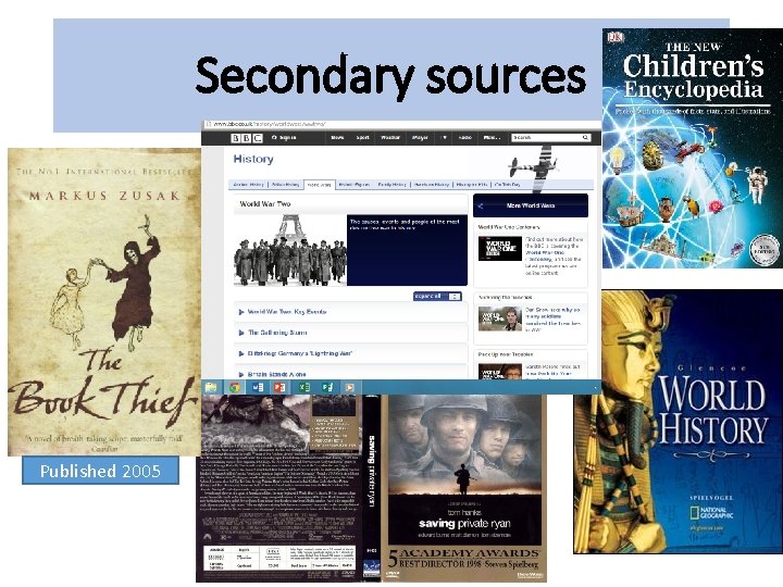 Secondary sources Published 2005 Secondary sources Published 2005