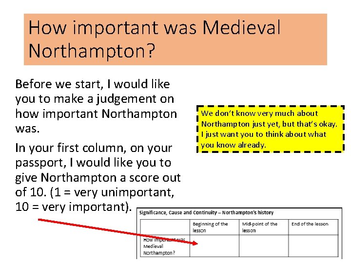 How important was Medieval Northampton? Before we start, I would like you to make How important was Medieval Northampton? Before we start, I would like you to make