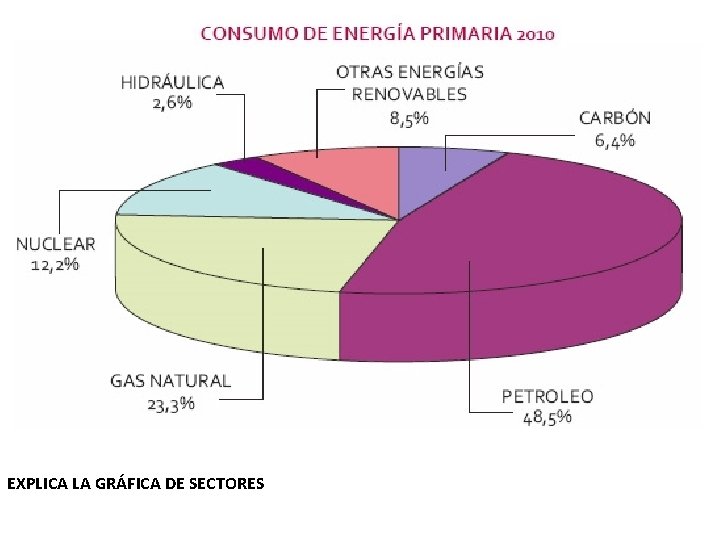 EXPLICA LA GRÁFICA DE SECTORES 