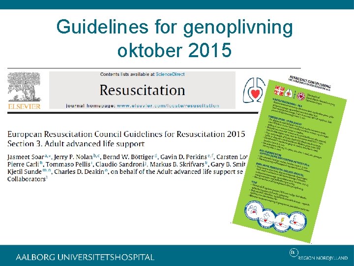 Guidelines for genoplivning oktober 2015 
