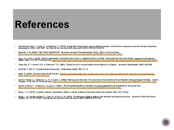 References § Amuedo-dorantes, C. , Pozo, S. , & Puttitanun, T. (2015). Immigration enforcement, References § Amuedo-dorantes, C. , Pozo, S. , & Puttitanun, T. (2015). Immigration enforcement,