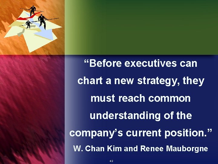 “Before executives can chart a new strategy, they must reach common understanding of the