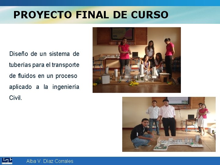 PROYECTO FINAL DE CURSO Diseño de un sistema de tuberías para el transporte de