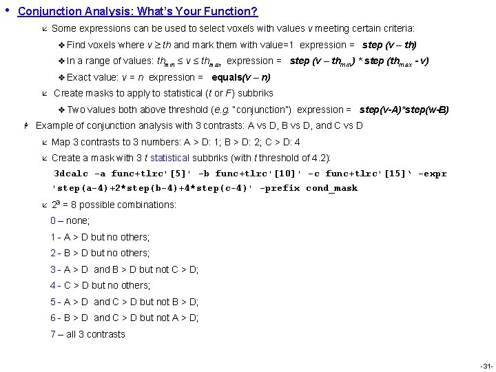 • Conjunction Analysis: What’s Your Function? å Some expressions can be used to • Conjunction Analysis: What’s Your Function? å Some expressions can be used to